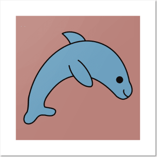 Cute Kawaii Dolphin Posters and Art